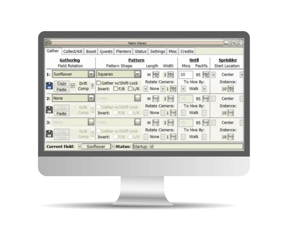 Gathering Options Configuration